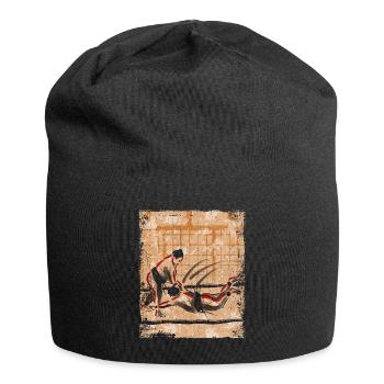 Sumo Ringer Japanische Kunst Vintage Retro - Jersey-Beanie - Schwarz - Vorne