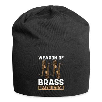Saxophone Weapon Of Brass Destruction Instrument - Jersey-Beanie - Schwarz - Vorne