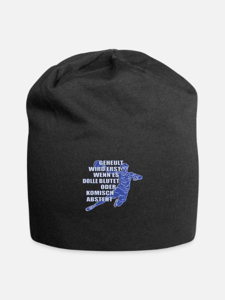Handball Zubehör handballer Motiv - Jersey-Beanie - Schwarz