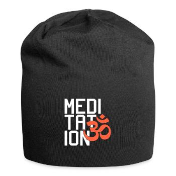 Meditation - Jersey-Beanie - Schwarz - Vorne