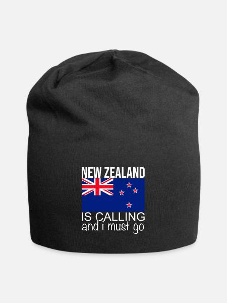 Neuseeland Spruch - Jersey-Beanie - Schwarz