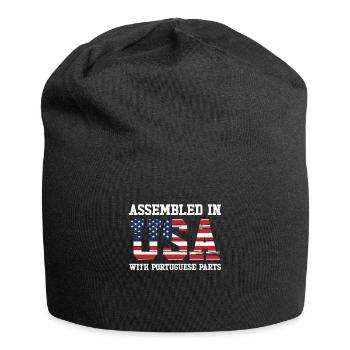 Né portugais Portugal États-Unis - Bonnet en jersey - noir - Devant