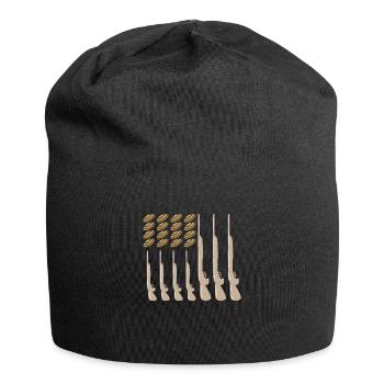 American Flag USA Skeet Shooting Clay Pigeon - Jersey-Beanie - Schwarz - Vorne