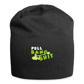 Pull Bang Shit Skeet Shooting Shooter - Jersey-Beanie - Schwarz - Vorne