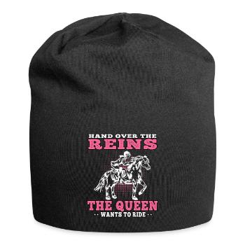 Queen veut monter à cheval Rider Rider - Bonnet en jersey - noir - Devant