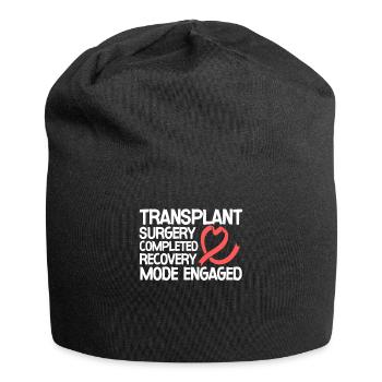 Lungen Transplantation Operation Geschenk - Jersey-Beanie - Schwarz - Vorne