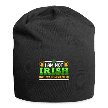 Fête de la Saint-Patrick, un ami irlandais - Bonnet en jersey - noir - Devant