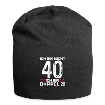 Dartspieler Geburtstag 40 Bin Doppel 20 Geschenk - Jersey-Beanie - Schwarz - Vorne