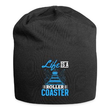 Life Is A Roller Coaster Roller Coaster Park Gift - Bonnet en jersey - noir - Devant