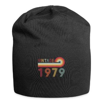 Funny Vintage Born in 1979 Birthday - Jersey Beanie - black - Front