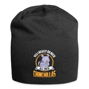 Besoin de tous ces chinchillas rongeurs chinchilla - Bonnet en jersey - noir - Devant