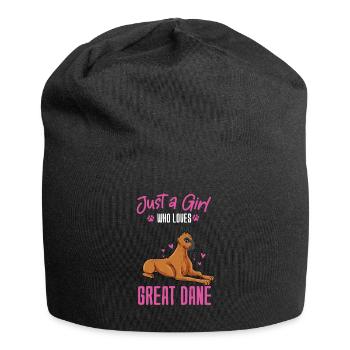Dogue allemand - Bonnet en jersey - noir - Devant