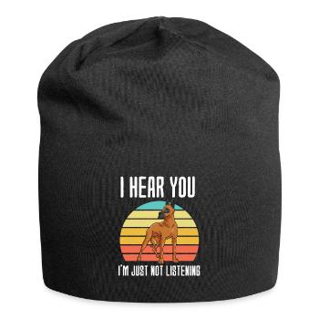 Dogue allemand - Bonnet en jersey - noir - Devant