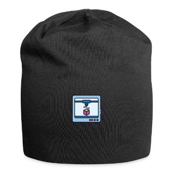 3D Printing Printing CAD PLA Filament 3D Printing - Jersey Beanie - black - Front