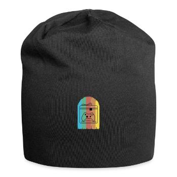 3D Printing Printing CAD PLA Filament 3D Printing - Jersey Beanie - black - Front