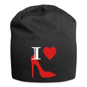 I love shoes - Jersey-Beanie - Schwarz - Vorne