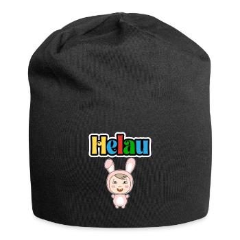 Doux animal de carnaval, Meenz Helau, fête - Bonnet en jersey - noir - Devant