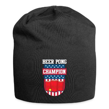 Stars and Stripes USA Beer Pong Champion Bier Pong - Jersey-Beanie - Schwarz - Vorne