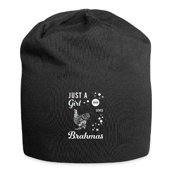 Brahma Hühner I Chicken Geflügel Motiv für - Jersey-Beanie - Schwarz - Vorne