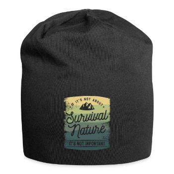If It's Not About Survival Nature It's Not - Jersey Beanie - black - Front