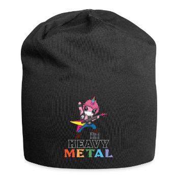 Rocker Licorne Guitare Metal Musique Heavy - Bonnet en jersey - noir - Devant