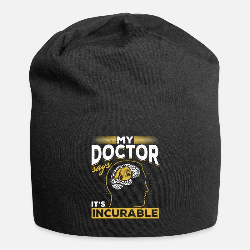 My doctor says it's incurable tuning boost - Jersey Beanie - black