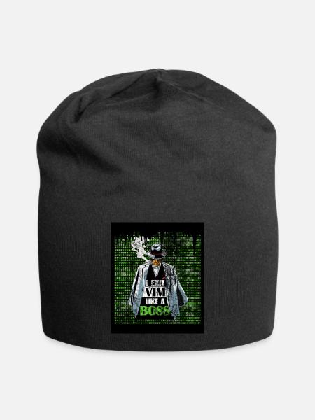 I Exit VIM like a Boss for Linux Linux Lover and - Jersey-Beanie - Schwarz