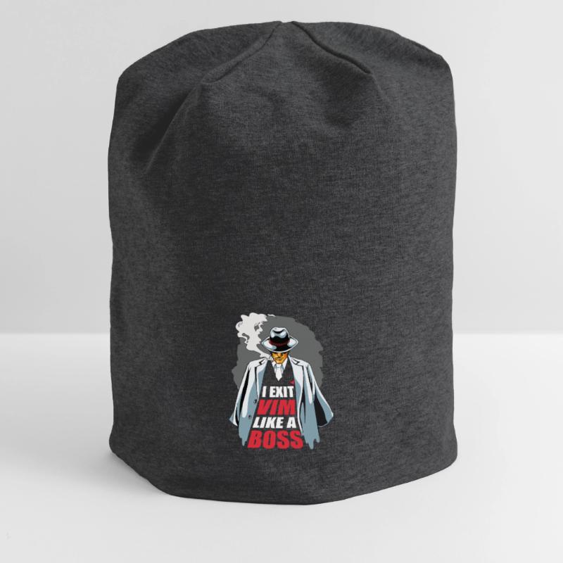 I Exit VIM Like a Boss for Linux Coder and Hacker Jersey-Beanie