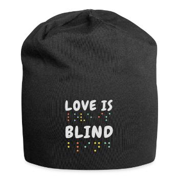 Braille Alphabet Love Braille Language Braille - Jersey Beanie - black - Front