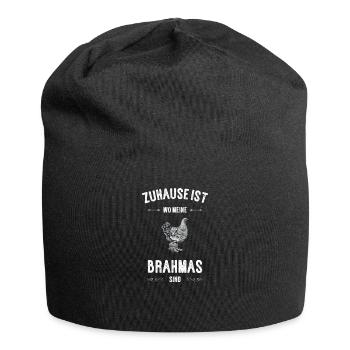 Brahma Hühner I Chicken Geflügel Motiv für - Jersey-Beanie - Schwarz - Vorne