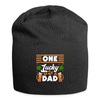 One Lucky Dad Beer St Patrick’s Day Papa - Jersey-Beanie - Schwarz - Vorne