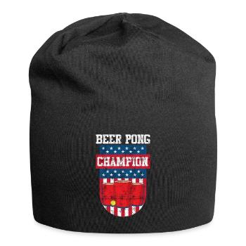 Stars and Stripes USA Beer Pong Champion Bier Pong - Jersey-Beanie - Schwarz - Vorne