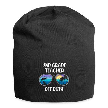 Professeur de classe de deuxième classe en congé Professeur de vacances - Bonnet en jersey - noir - Devant