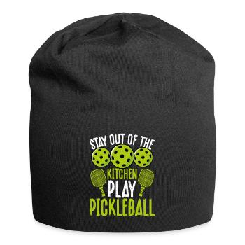 Stay out of the kitchen and - Jersey Beanie - black - Front
