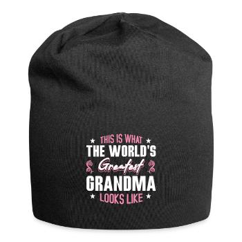 La plus grande grand-mère ressemble à la fête des mères - Bonnet en jersey - noir - Devant