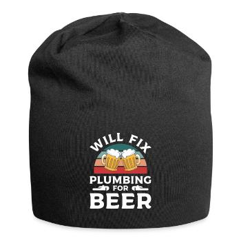 Wird Klempner für Bierklempner Klempner reparieren - Jersey-Beanie - Schwarz - Vorne