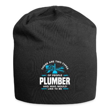 There Are Two Types Of People Plumber And Who - Jersey Beanie - black - Front