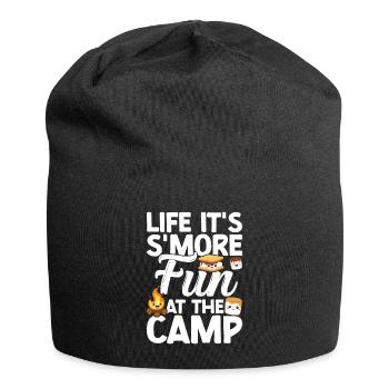 Marshmallow S'more - Jersey Beanie - black - Front