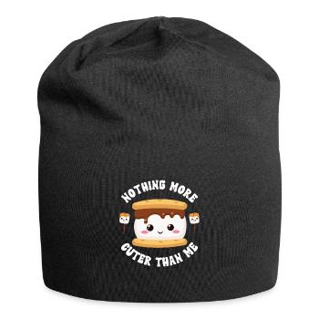 Marshmallow S'more - Jersey Beanie - black - Front
