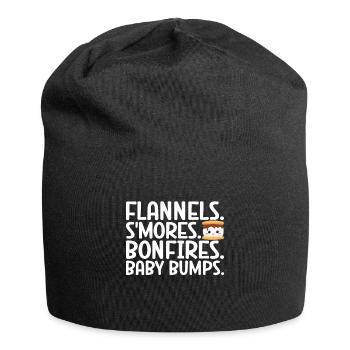Marshmallow S'more - Jersey Beanie - black - Front