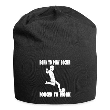 Fußballmannschaft Fußballspieler Fußballdesign - Jersey-Beanie - Schwarz - Vorne