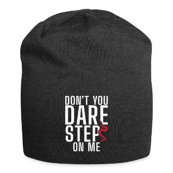 Schlange Geschenk Schlangenliebhaber - Jersey-Beanie - Anthrazit - Vorne
