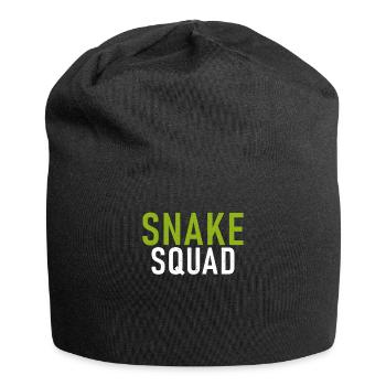 Schlange Geschenk Schlangenliebhaber - Jersey-Beanie - Schwarz - Vorne