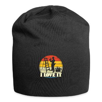DIY Gift Idea Craftsmen - Jersey Beanie - black - Front