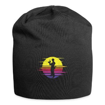 Artisans d’idées cadeaux DIY - Bonnet en jersey - noir - Devant