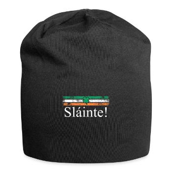 Slainte Irland Trinkspruch - Jersey-Beanie - Schwarz - Vorne