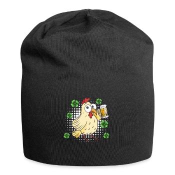 Poulet de la Saint-Patrick - Bonnet en jersey - noir - Devant