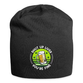 Sei ruhig Leber alles gut Bier St. Patrick’s Day - Jersey-Beanie - Schwarz - Vorne