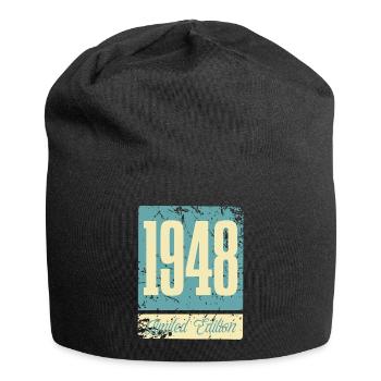 1948 Anniversaire de naissance Année de naissance - Bonnet en jersey - noir - Devant
