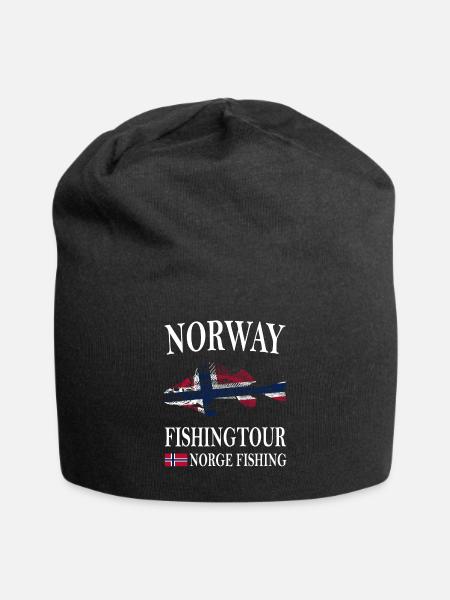 Norway fishing Norway Flag - Jersey-Beanie - Schwarz